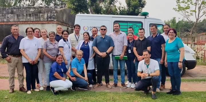 Ambulancia totalmente reacondicionada por la Itaipu Binacional – Paraguay fue entregada al servicio de salud del distrito de Guazucuá.